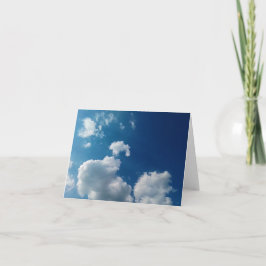 Twee wolken bedankkaart