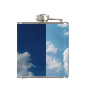 Twee wolken heupfles (Achterkant)