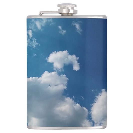 Twee wolken heupfles (Voorkant)