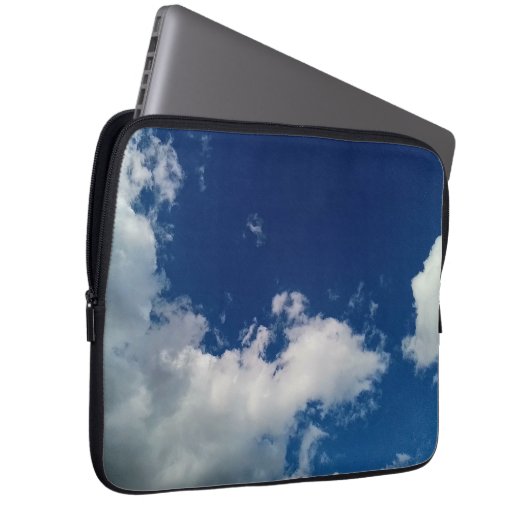 Twee wolken laptop sleeve (Voorkant Rechts)