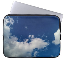 Twee wolken laptop sleeve