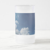 Twee wolken matglas bierpul (Center)