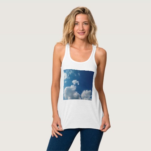 Twee wolken tanktop (Volledige Voorkant)