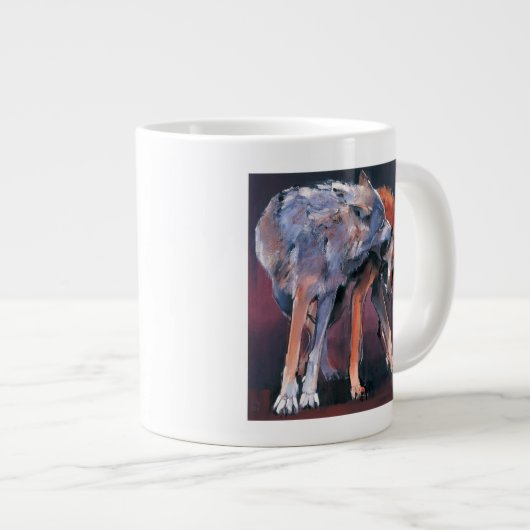 Twee Wolven 2001 Grote Koffiekop (Voorkant rechts)