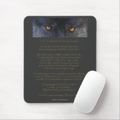 Twee Wolven Cherokee Wisdom Tale Mousepad Muismat (Met muis)