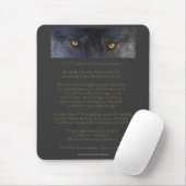 Twee Wolven Cherokee Wisdom Tale Mousepad Muismat (Met muis)