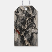 Twee Wolven, Eén Hart Cadeaulabel (Achterkant)