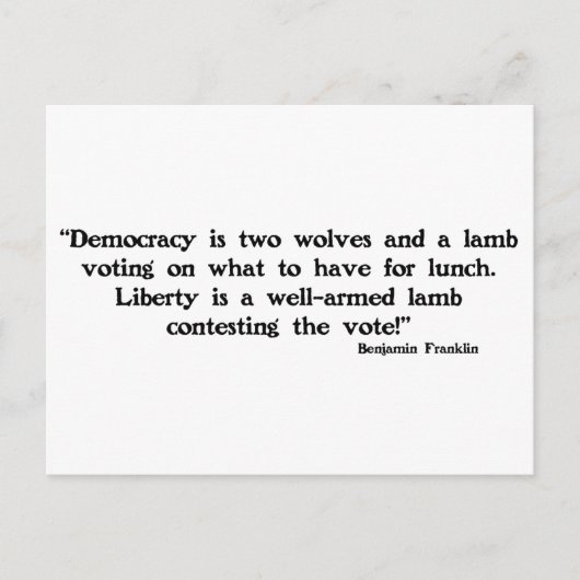 Twee Wolven en een Lamb Briefkaart (Voorkant)