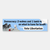 Twee Wolven en een Lamb Bumpersticker (Voorkant)