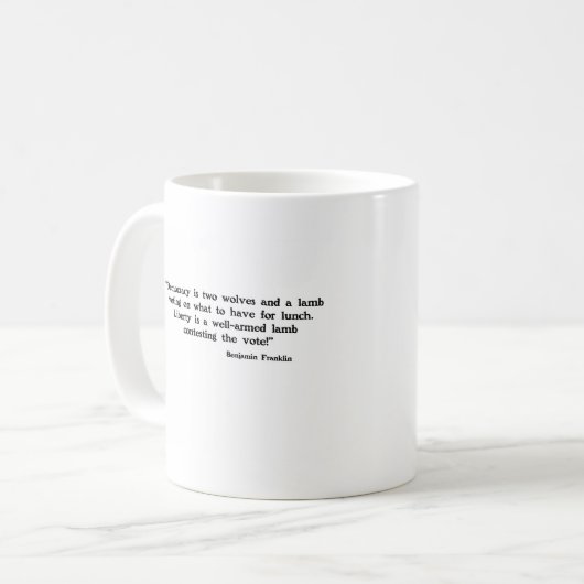 Twee Wolven en een Lamb Koffiemok (Voorkant links)