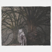 TWEE WOLVEN en een WEERWOLF Fleece Deken (Voorkant (Horizontaal))