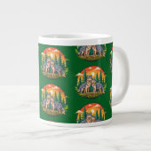 Twee wolven grote koffiekop (Voorkant rechts)