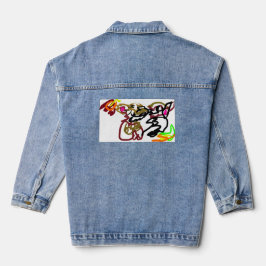 Twee wolven Herfst Denim Jacket
