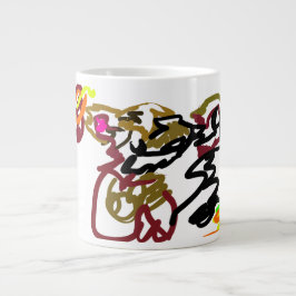 Twee wolven Herfst Grote Koffiekop