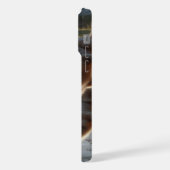 Twee wolven in een bos: majestueuze dieren iPhone hoesje (Linkerkant)