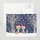 Twee wolven in het briefkaart (Voorkant / Achterkant)