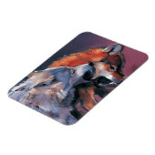 Twee Wolven Magneet (Linkerzijde)