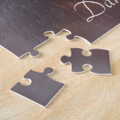 Twee Wolven met aangepaste namen Soulmates Legpuzzel (Zijkant)