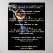 Twee Wolven - Native American Metaphor Poster (Voorkant)