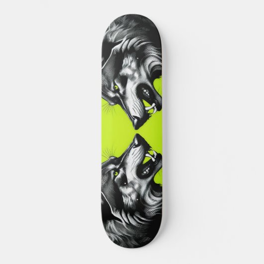 Twee Wolven Persoonlijk Skateboard (Voorkant)