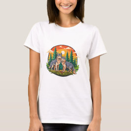 Twee wolven t-shirt
