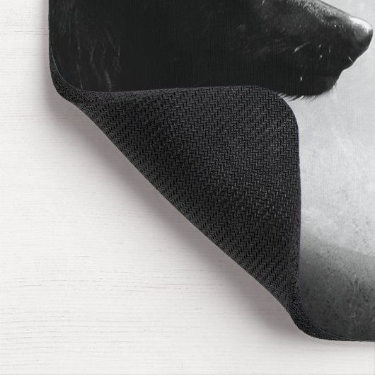 Twee wolven tegenover elkaar muismat (Hoek)