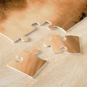 Twee wolven trekken op volle maan in het bos legpuzzel (Zijkant)