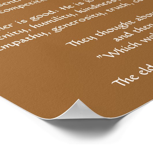 TWEE WOLVES CHEROKEE STORY Wolf Poster (kleiner) (Hoek)