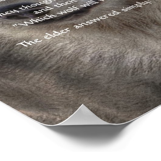 TWEE WOLVES CHEROKEE TALE Art Poster (Hoek)