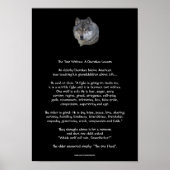 TWEE WOLVES CHEROKEE TALE Art Poster (Voorkant)