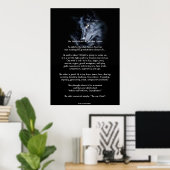 TWEE WOLVES CHEROKEE TALE Art Poster (Thuiskantoor)