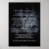 TWEE WOLVES CHEROKEE TALE Art Poster (Voorkant)