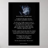 TWEE WOLVES CHEROKEE TALE Art Poster (Voorkant)