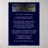 TWEE WOLVES CHEROKEE TALE Art Poster (Voorkant)