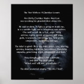 TWEE WOLVES CHEROKEE TALE Art Poster (Voorkant)