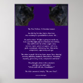 TWEE WOLVES CHEROKEE TALE Native American Poster (Voorkant)