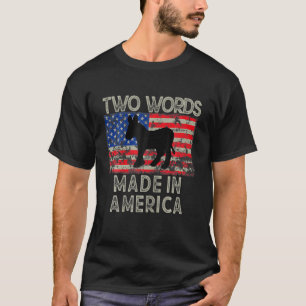 Twee woorden in Amerika Maden Merica Funny Bid T-shirt