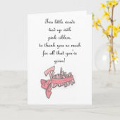 TWEE WOORDEN KAART (Gele Bloem)