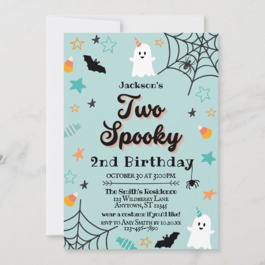 Twee woordvoerders Genderneutrale Halloween 2e ver Kaart (Voorkant)