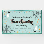 Twee woordvoerders Genderneutrale Halloween 2e ver Spandoek (Horizontaal)
