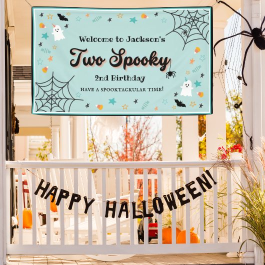 Twee woordvoerders Genderneutrale Halloween 2e ver Spandoek