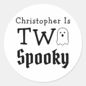 Twee woordvoerders van de tweede verjaardag ronde sticker (Voorkant)