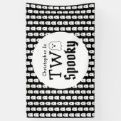 Twee woordvoerders van de tweede verjaardag spandoek (Verticaal)