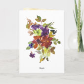 Twee worden een bijbel bruiloft gefeliciteerd kaart (Achterkant)