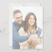 Twee worden een bloemenbruiloft Christelijk Save The Date (Achterkant)