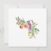 Twee worden een elegante Rozen Christelijke bruilo Kaart (Achterkant)