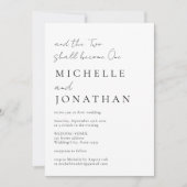 Twee Worden Een Heden Ten dage Bijbel Christelijke Kaart (Voorkant)