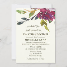 Twee worden één Paarse Christelijke bruiloft