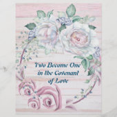 Twee worden één  persoonlijk Briefpapier (Achterkant)