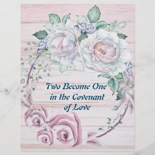 Twee worden één  persoonlijk Briefpapier (Achterkant)